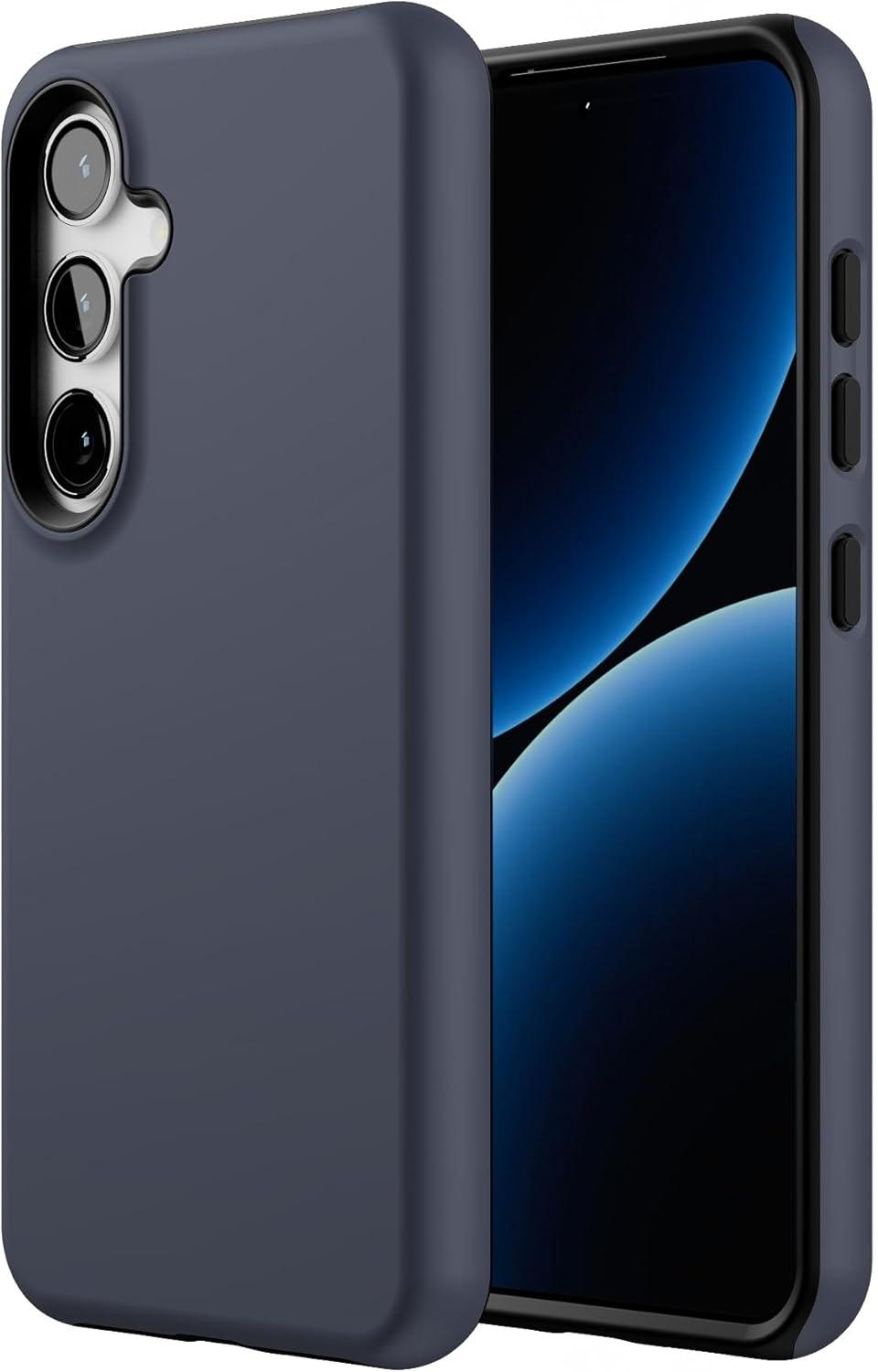 imageCasely Galaxy S24 Case Tuscan Tiles Dolce Vita Essential Slim DualLayer Protective DesignThe Boyfriend Collection Slate Blue