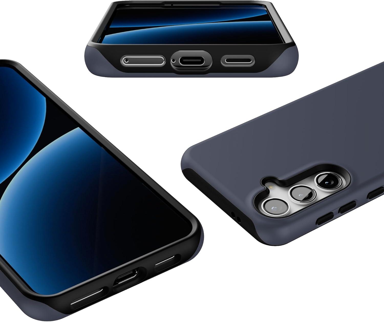 imageCasely Galaxy S24 Case Tuscan Tiles Dolce Vita Essential Slim DualLayer Protective DesignThe Boyfriend Collection Slate Blue