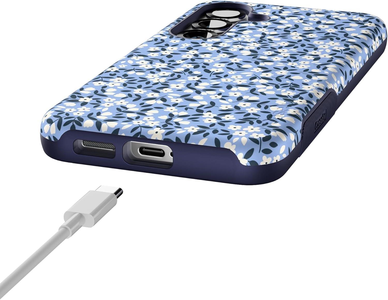 imageCasely Galaxy S25 Case  Picking Daisies  Cottagecore  Compatible with MagSafe  Bold Protective Design