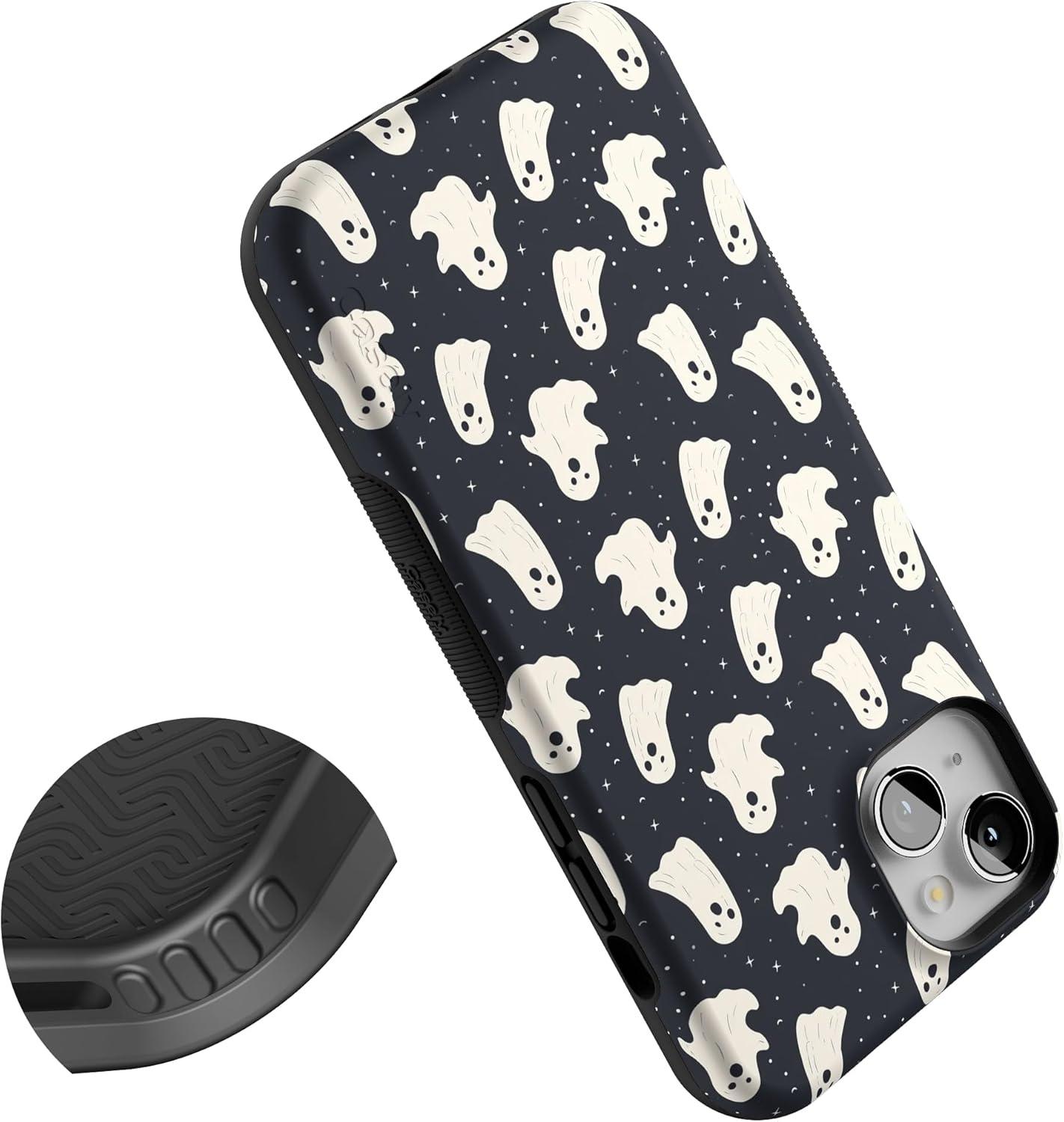 imageCasely iPhone 15 Plus Case Outside The Lines Crayola Marker Case Bold Compatible with MagSafeAll Boos No Bite Friendly Ghost