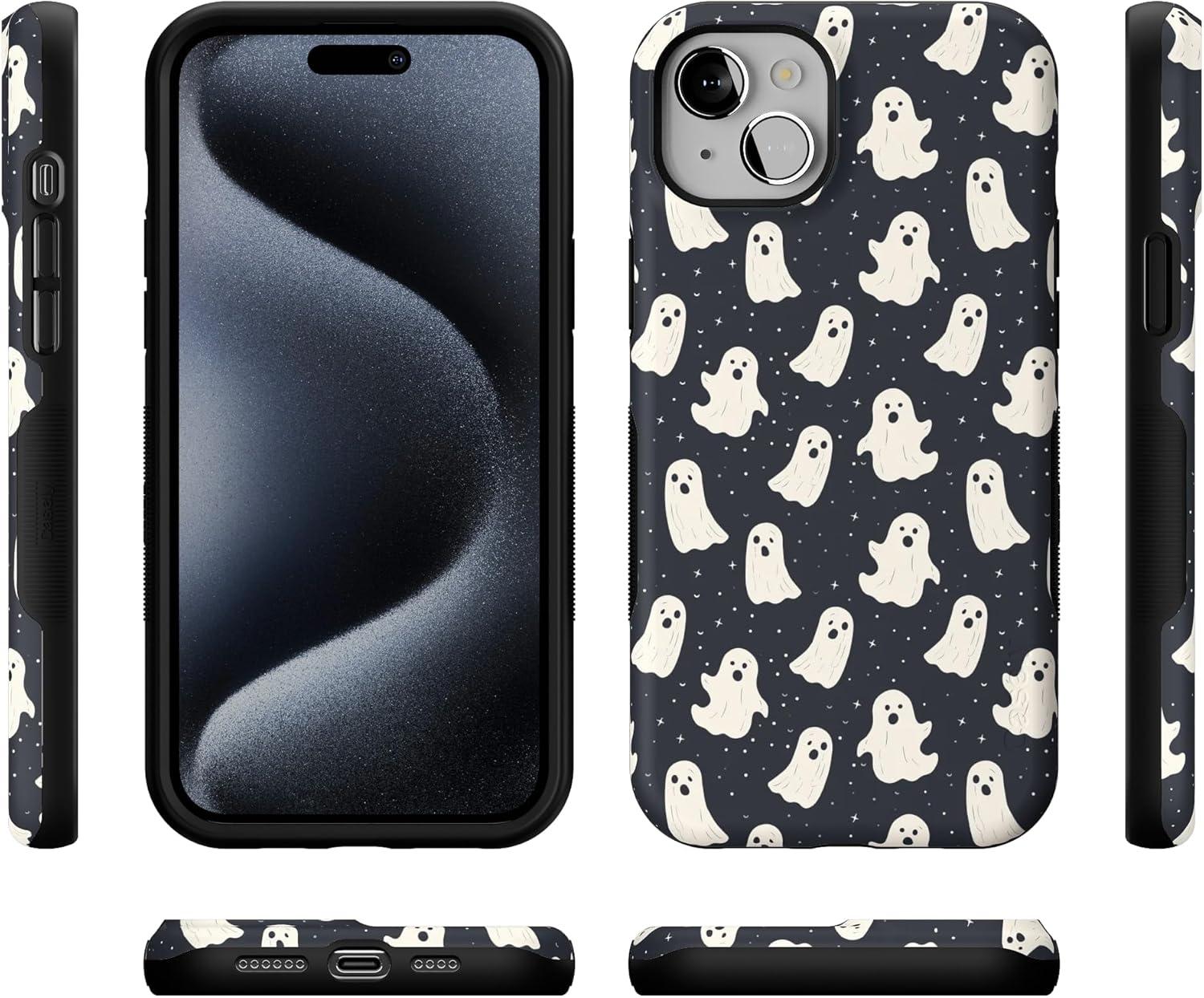 imageCasely iPhone 15 Plus Case Outside The Lines Crayola Marker Case Bold Compatible with MagSafeAll Boos No Bite Friendly Ghost