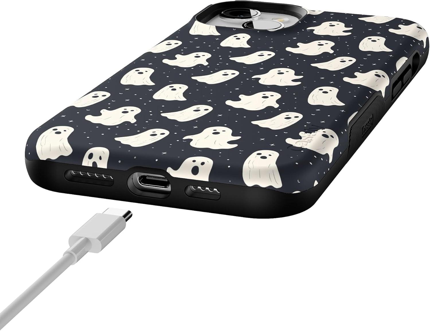 imageCasely iPhone 15 Plus Case Outside The Lines Crayola Marker Case Bold Compatible with MagSafeAll Boos No Bite Friendly Ghost