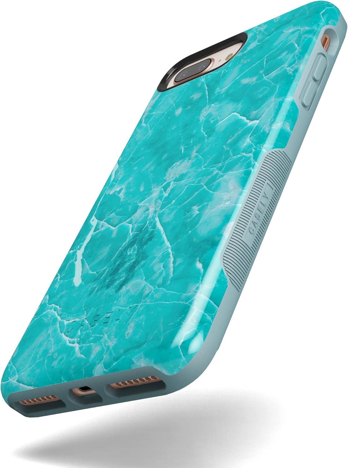 imageCasely iPhone 678 Plus Case Make Your Mark Crayola Paint CaseBeautiful Teal Blue Seaglass