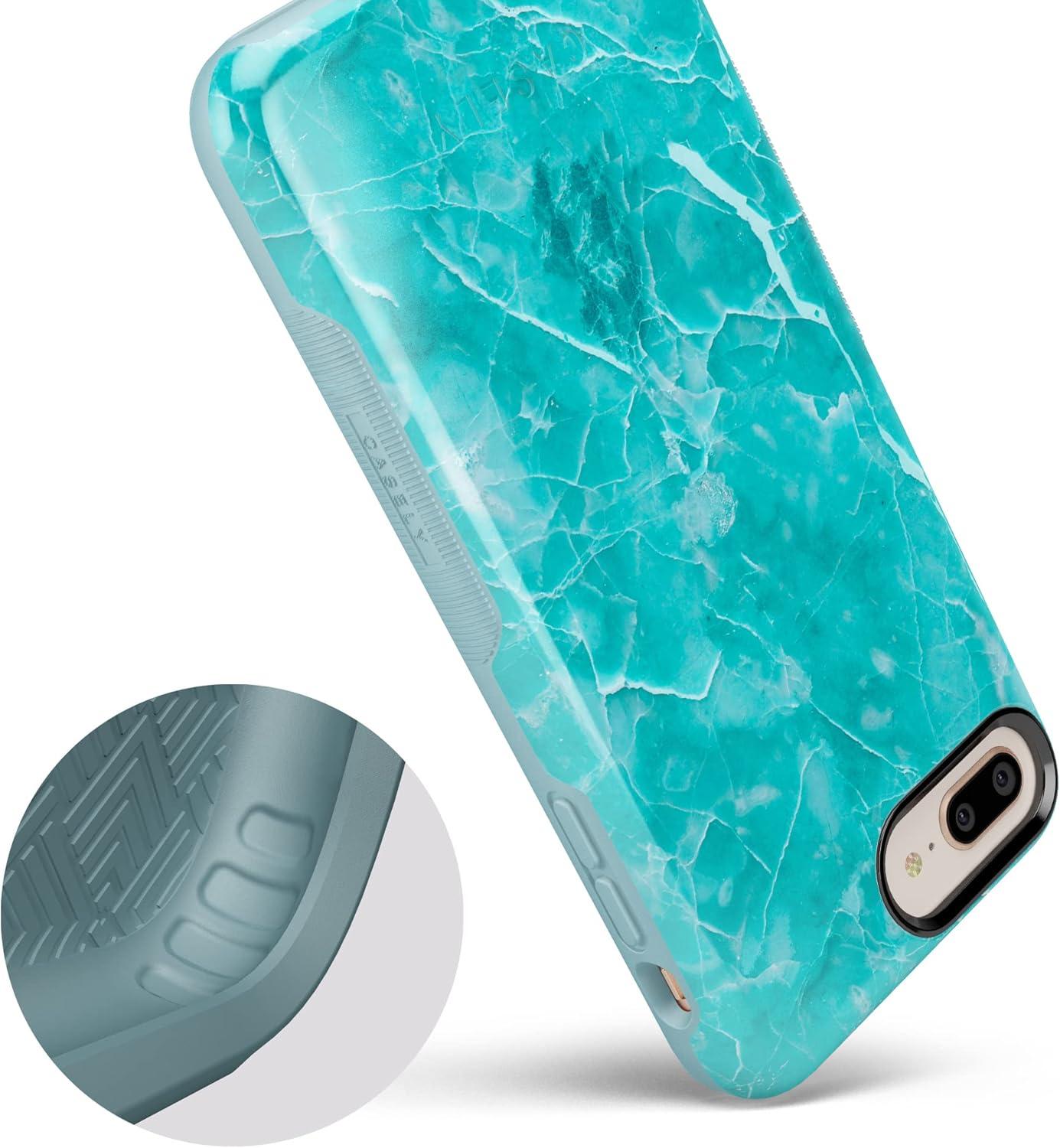 imageCasely iPhone 678 Plus Case Make Your Mark Crayola Paint CaseBeautiful Teal Blue Seaglass