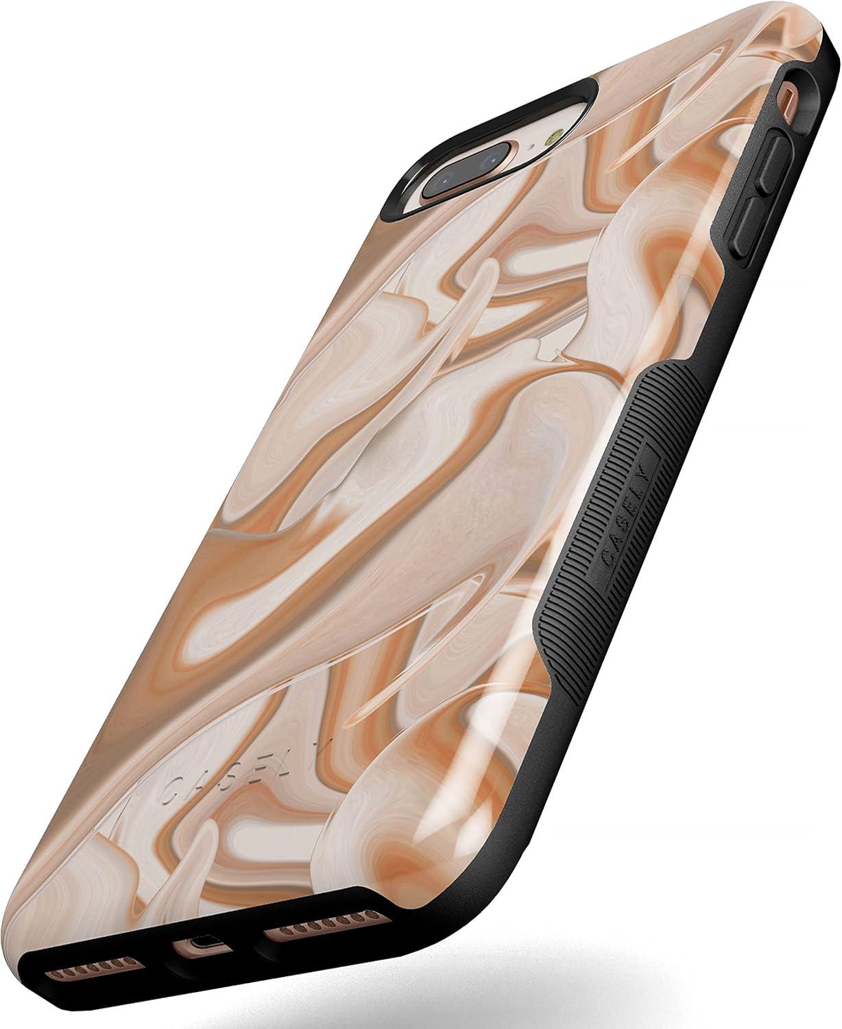 imageCasely iPhone 678 Plus Case Make Your Mark Crayola Paint CaseCaramel Delight Marble Swirl