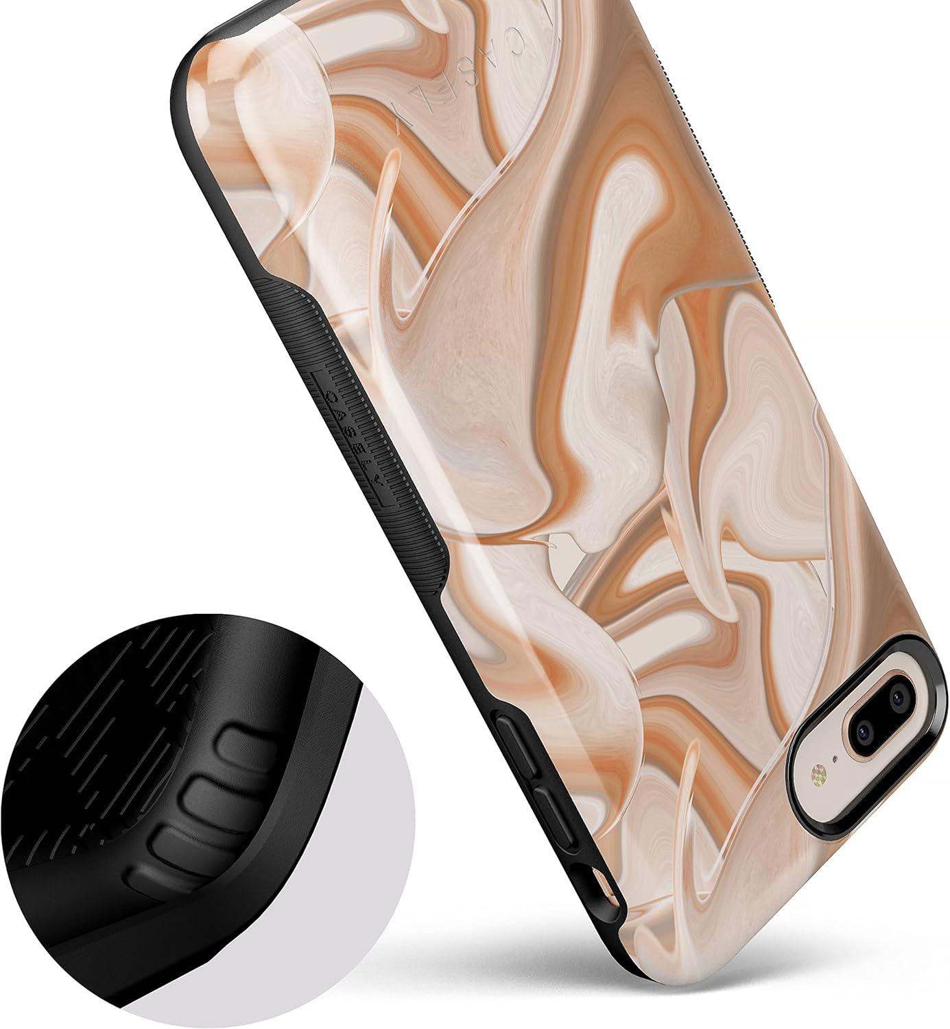 imageCasely iPhone 678 Plus Case Make Your Mark Crayola Paint CaseCaramel Delight Marble Swirl