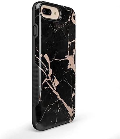 imageCasely iPhone 678 Plus Case Make Your Mark Crayola Paint CaseCracked Rose Gold Black Marble