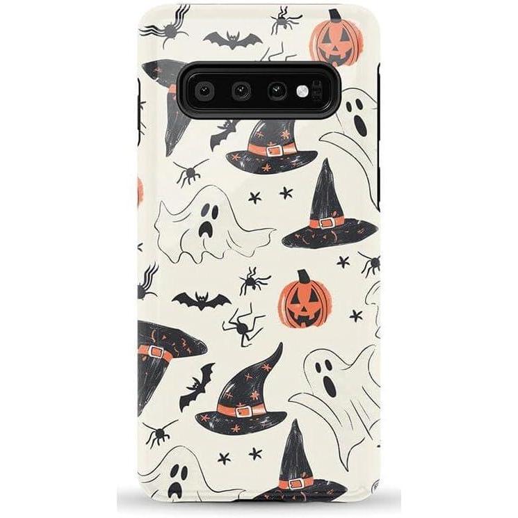 imageCasely Galaxy S10 Case  Seeing Stars  Red White amp Blue  Essential Slim DualLayer Protective DesignFeeling Witchy  Haunted Halloween