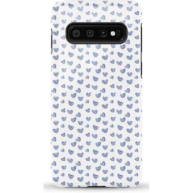 imageCasely Galaxy S10 Case  Seeing Stars  Red White amp Blue  Essential Slim DualLayer Protective DesignLovebug  Blue Hearts