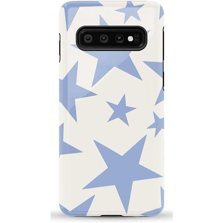 imageCasely Galaxy S10 Case  Seeing Stars  Red White amp Blue  Essential Slim DualLayer Protective DesignStars Align  Blue  White Stars