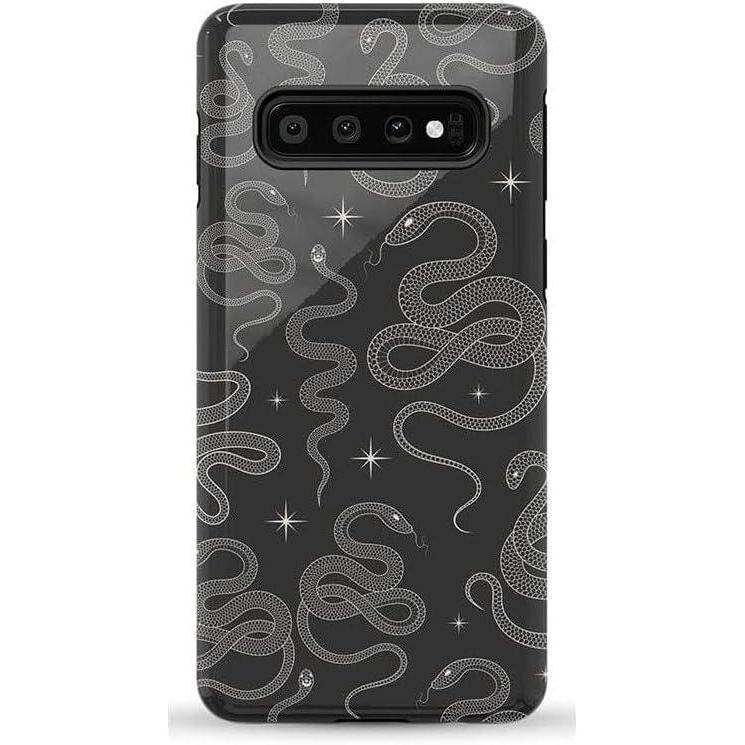 imageCasely Galaxy S10 Case  Seeing Stars  Red White amp Blue  Essential Slim DualLayer Protective DesignWere Ready For It  Black Serpent