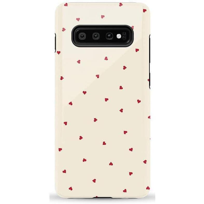 imageCasely Galaxy S10 Plus Case Thats Amore Valentines Essential Slim DualLayer Protective DesignBe Mine Tiny Hearts