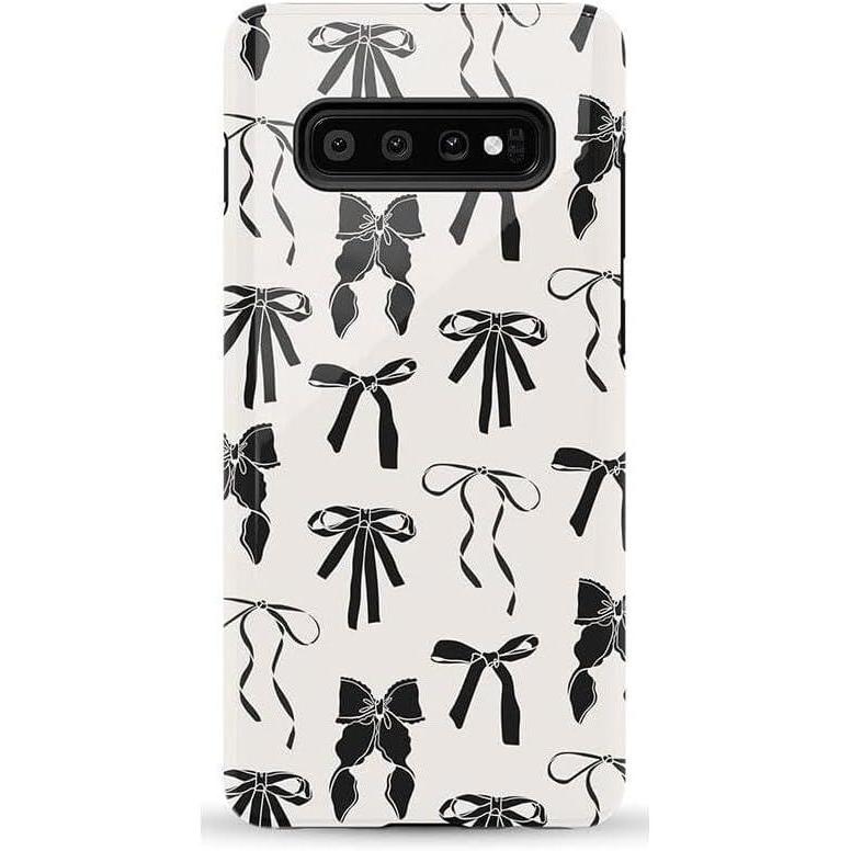 imageCasely Galaxy S10 Plus Case  Thats Amore  Valentines  Essential Slim DualLayer Protective DesignGoth Girlie  Black Bows
