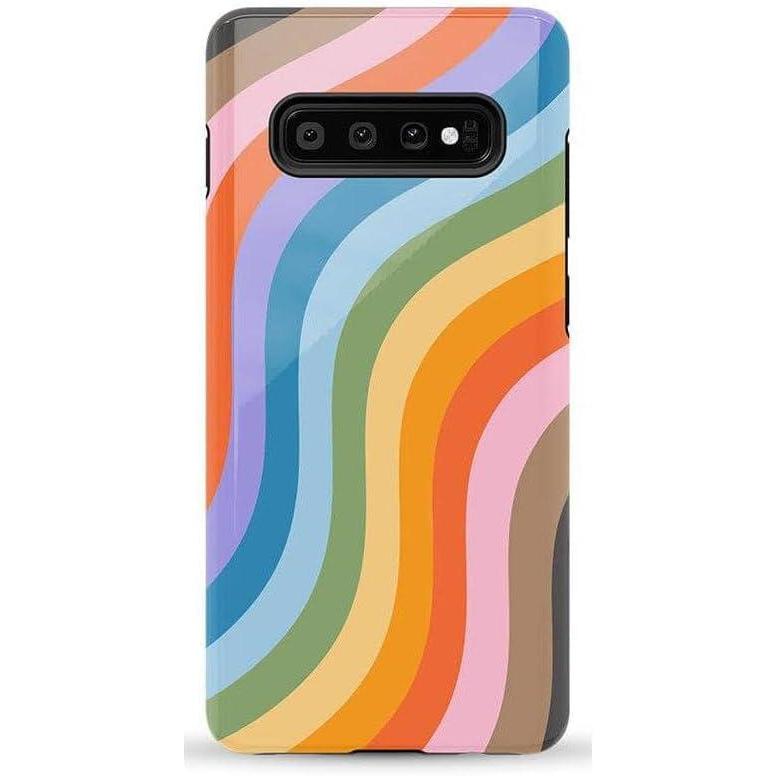 imageCasely Galaxy S10 Plus Case Thats Amore Valentines Essential Slim DualLayer Protective DesignLove for All Rainbow Pride