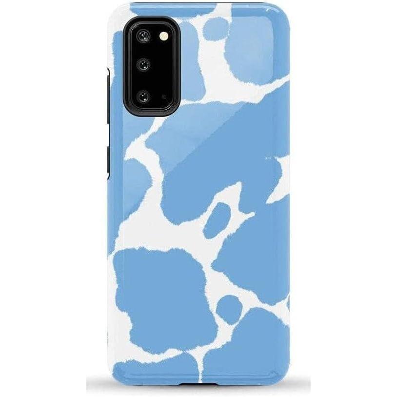 imageCasely Galaxy S20 Case Be Mine Tiny Hearts Essential Slim DualLayer Protective DesignCurrent MOOd Light Blue Cow Print