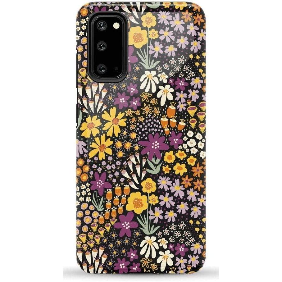 imageCasely Galaxy S20 Case Be Mine Tiny Hearts Essential Slim DualLayer Protective DesignFalling for You Plum Floral