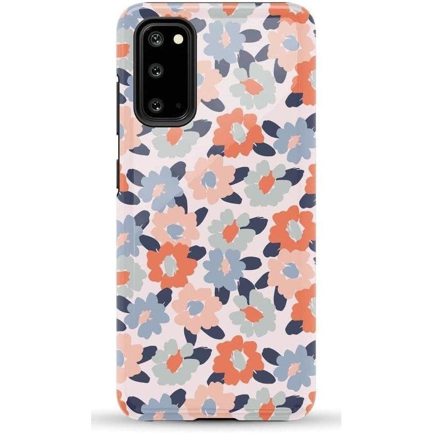 imageCasely Galaxy S20 Case  Be Mine  Tiny Hearts  Essential Slim DualLayer Protective DesignField of Flowers  Pastel Floral