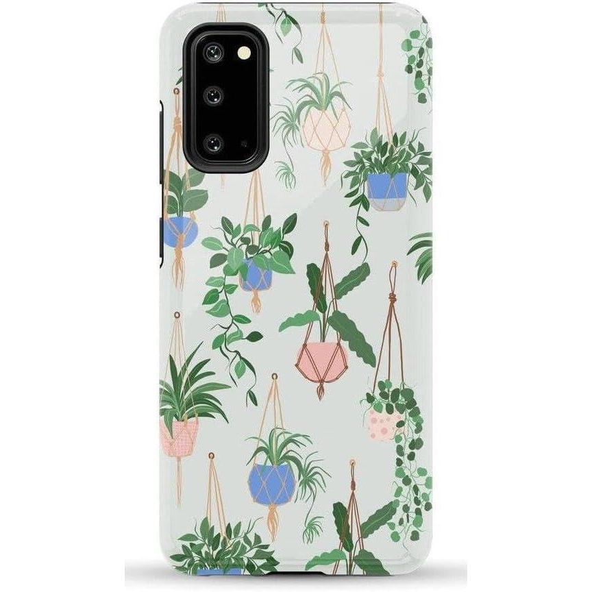 imageCasely Galaxy S20 Case  Be Mine  Tiny Hearts  Essential Slim DualLayer Protective DesignHanging Around  Potted Plants Floral