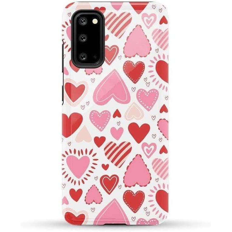 imageCasely Galaxy S20 Case  Be Mine  Tiny Hearts  Essential Slim DualLayer Protective DesignLove Struck  Heart Stickers