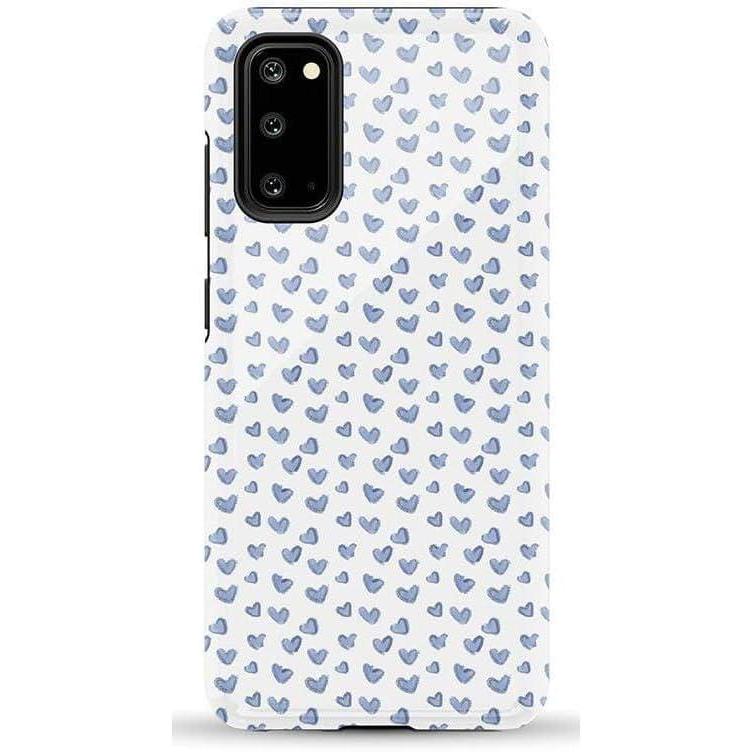 imageCasely Galaxy S20 Case  Be Mine  Tiny Hearts  Essential Slim DualLayer Protective DesignLovebug  Blue Hearts
