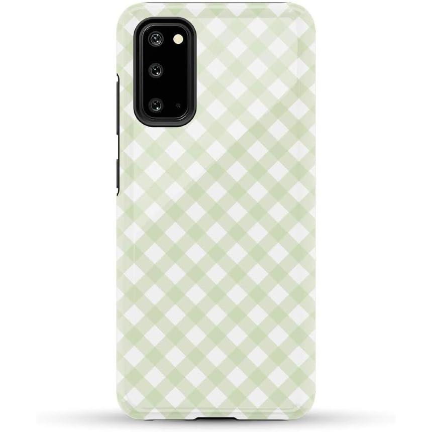 imageCasely Galaxy S20 Case  Be Mine  Tiny Hearts  Essential Slim DualLayer Protective DesignMint Lattice  Sunday Best
