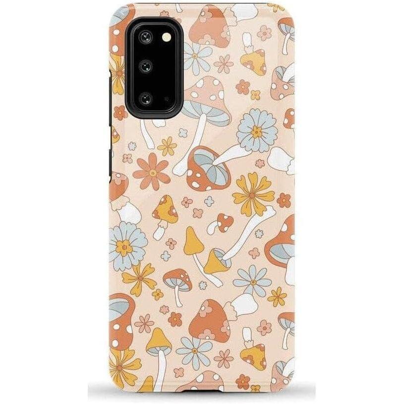 imageCasely Galaxy S20 Case  Be Mine  Tiny Hearts  Essential Slim DualLayer Protective DesignMushroom Magic  Retro Floral