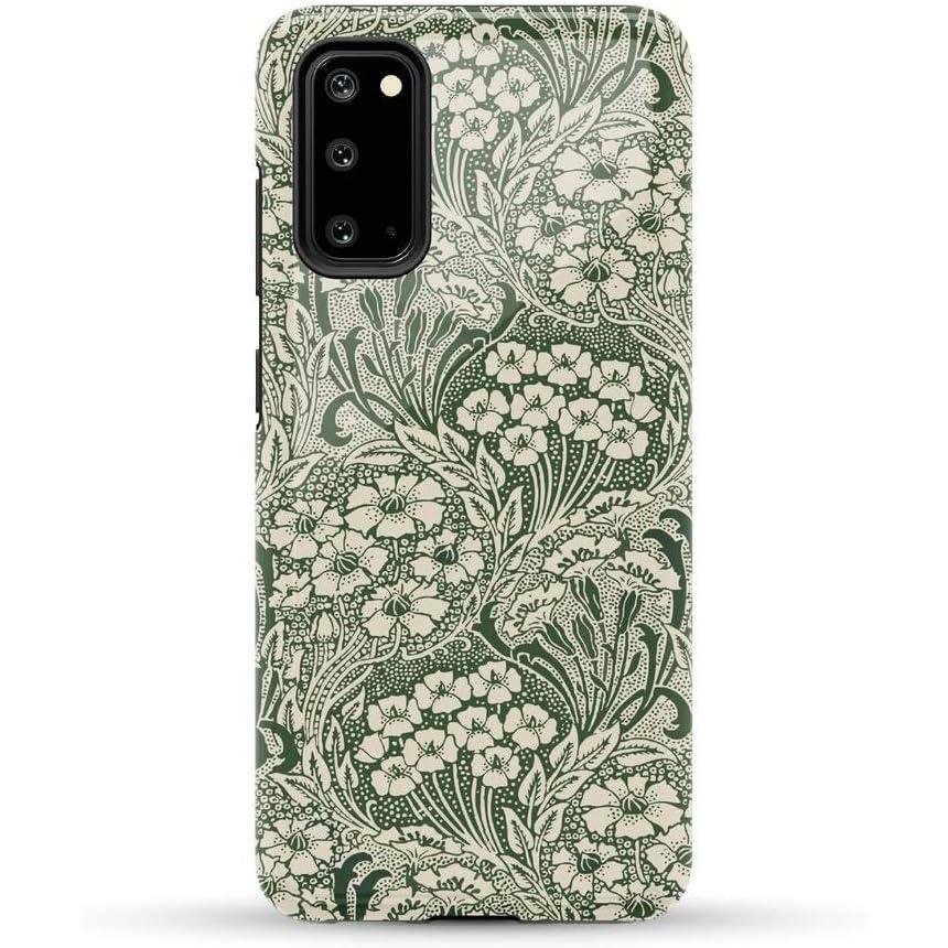 imageCasely Galaxy S20 Case  Be Mine  Tiny Hearts  Essential Slim DualLayer Protective DesignMystic Meadow  Green Gardens