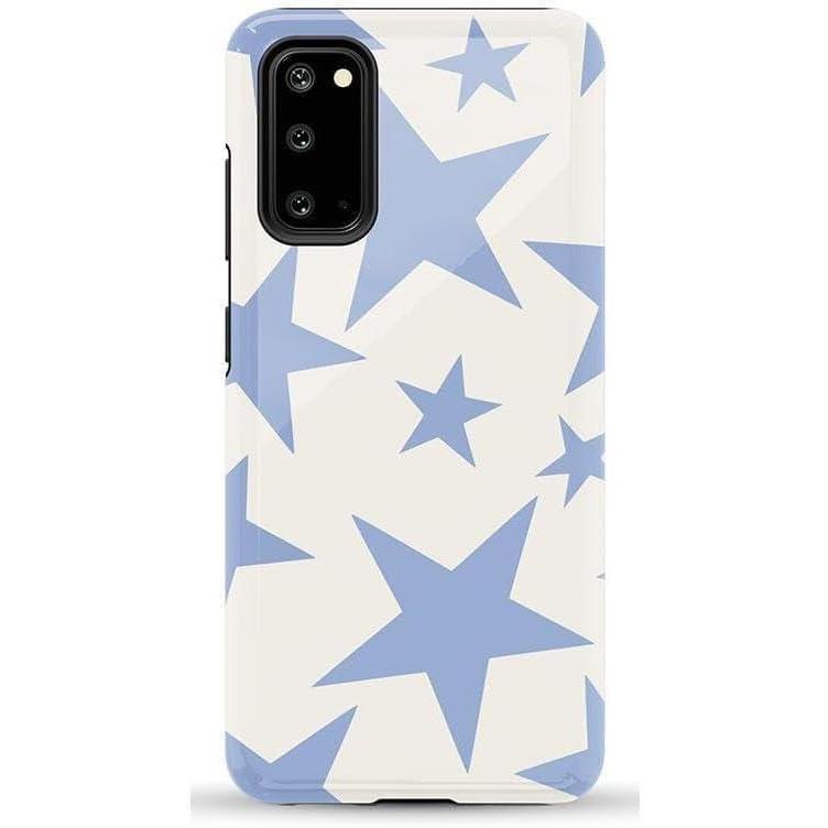 imageCasely Galaxy S20 Case  Be Mine  Tiny Hearts  Essential Slim DualLayer Protective DesignStars Align  Blue  White Stars