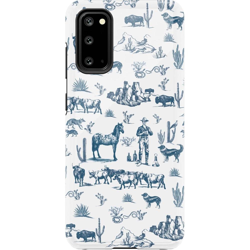 imageCasely Galaxy S20 Case  Be Mine  Tiny Hearts  Essential Slim DualLayer Protective DesignWild West Adventure  Desert