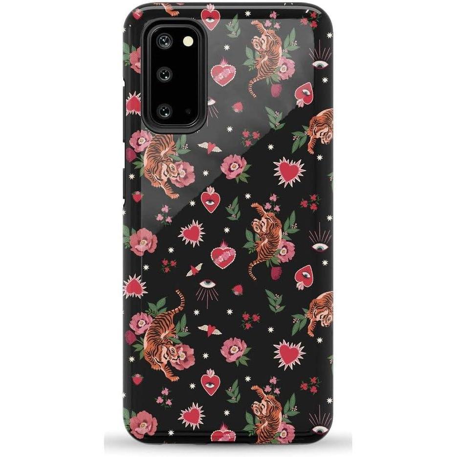imageCasely Galaxy S20 Case  Be Mine  Tiny Hearts  Essential Slim DualLayer Protective DesignWild at Heart  Tiger