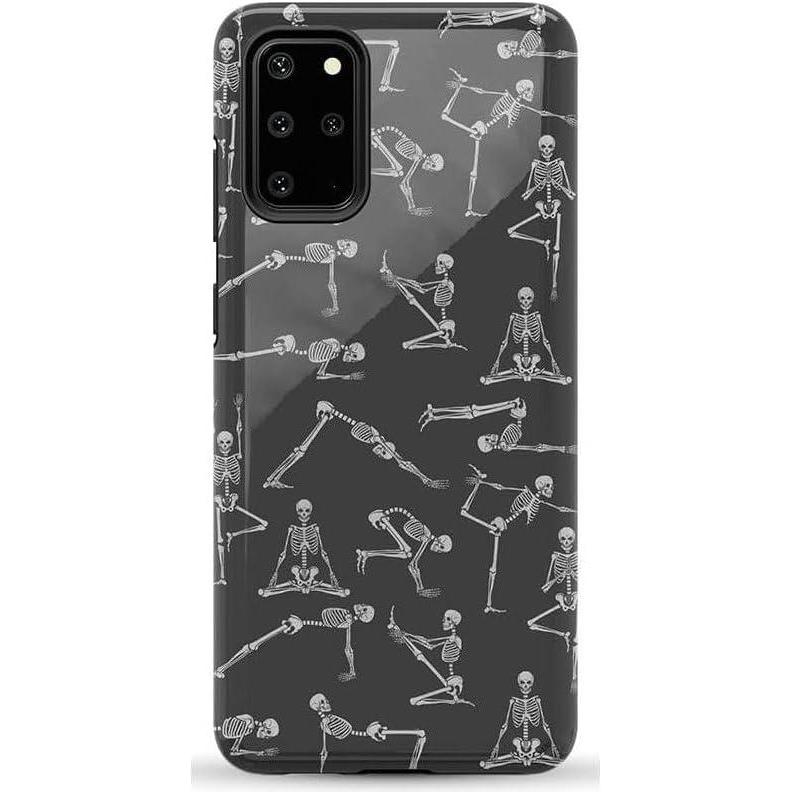 imageCasely Galaxy S20 Plus Case Current Mood Cow Print Essential Slim DualLayer Protective DesignCorpse Pose Skeleton Yoga