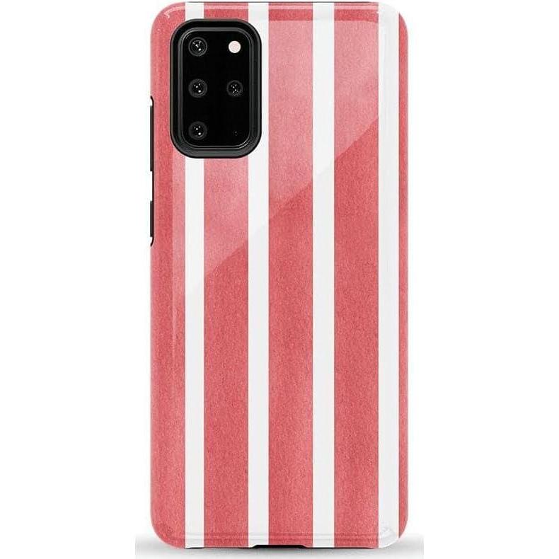 imageCasely Galaxy S20 Plus Case  Current Mood  Cow Print  Essential Slim DualLayer Protective DesignEast Coast Summer  Red Stripes