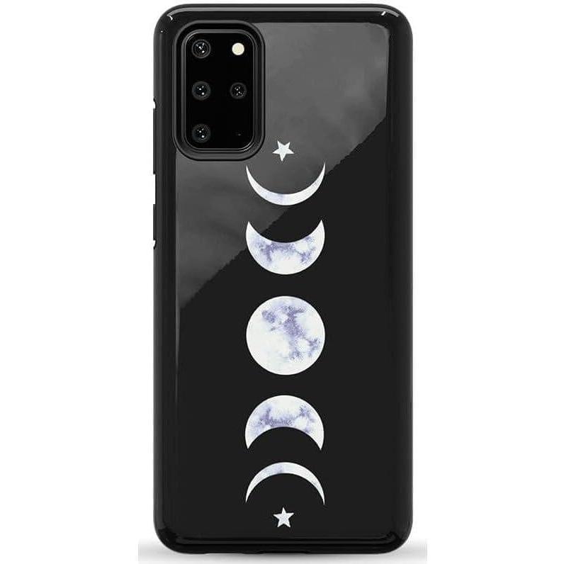 imageCasely Galaxy S20 Plus Case  Current Mood  Cow Print  Essential Slim DualLayer Protective DesignIts Just a Phase  Marble Moon