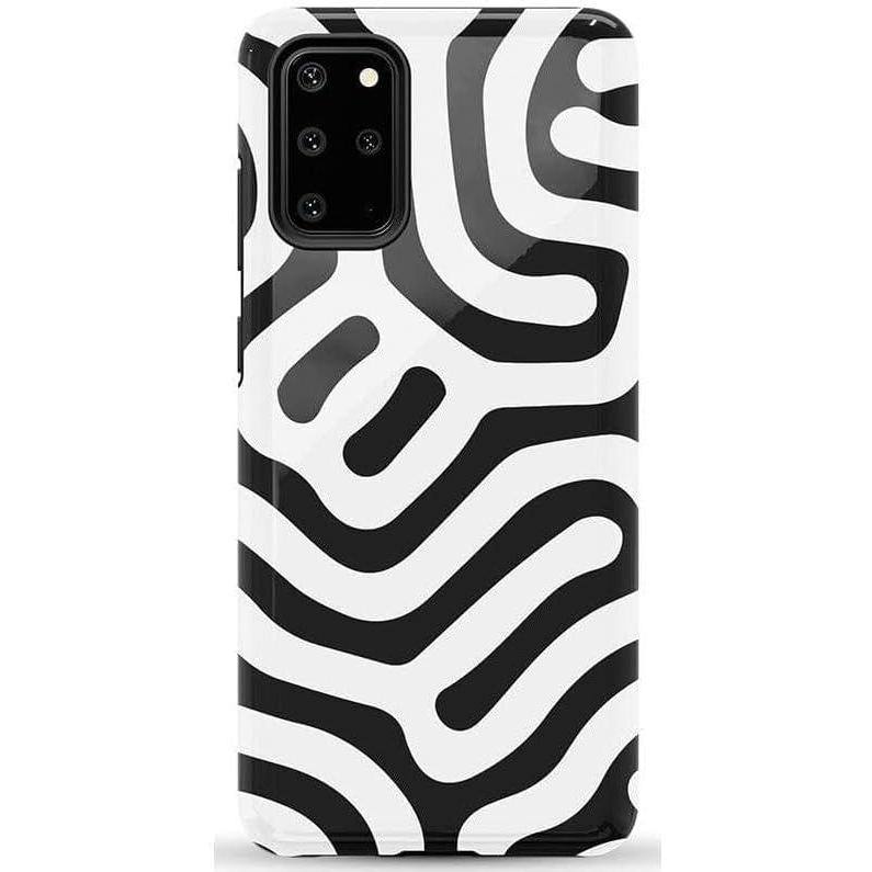 imageCasely Galaxy S20 Plus Case  Current Mood  Cow Print  Essential Slim DualLayer Protective DesignMaze  High Contrast Design