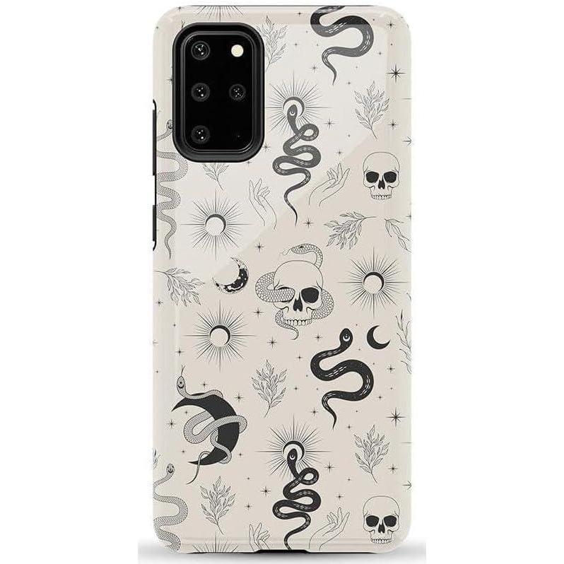 imageCasely Galaxy S20 Plus Case  Current Mood  Cow Print  Essential Slim DualLayer Protective DesignNo Further Explanation  Snakes  Skulls