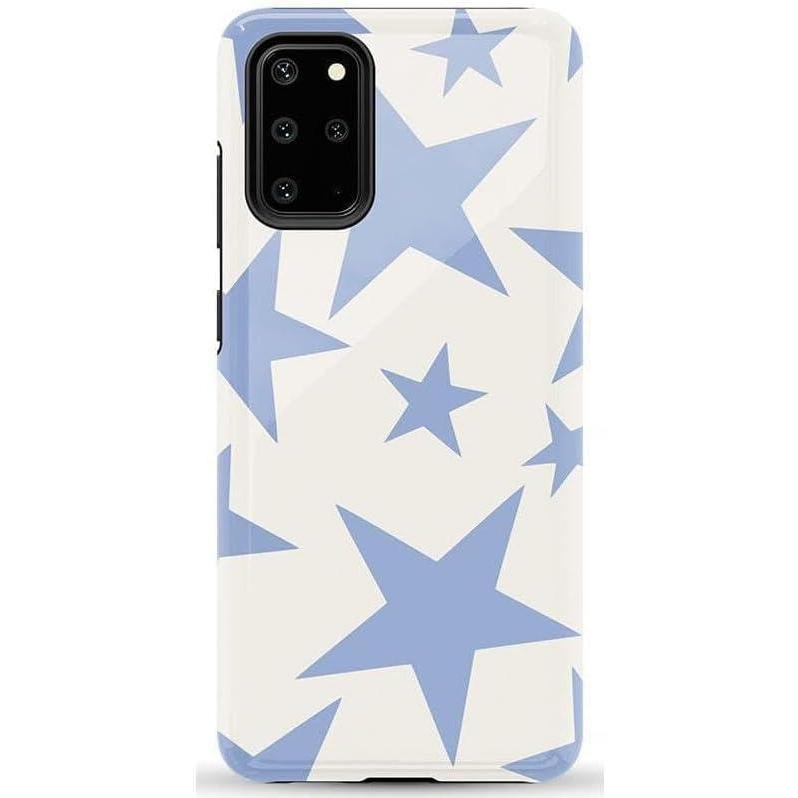 imageCasely Galaxy S20 Plus Case  Current Mood  Cow Print  Essential Slim DualLayer Protective DesignStars Align  Blue  White Stars