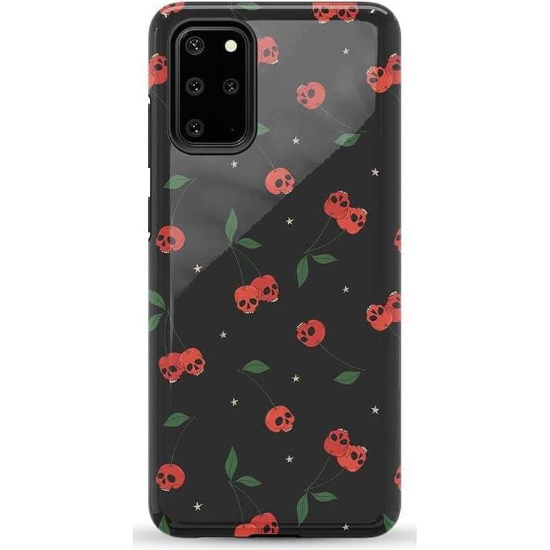 imageCasely Galaxy S20 Plus Case  Current Mood  Cow Print  Essential Slim DualLayer Protective DesignSweet Revenge  Cherry Skulls