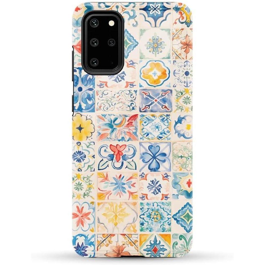 imageCasely Galaxy S20 Plus Case  Current Mood  Cow Print  Essential Slim DualLayer Protective DesignTuscan Tiles  Dolce Vita
