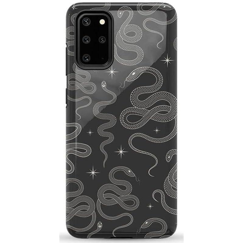 imageCasely Galaxy S20 Plus Case  Current Mood  Cow Print  Essential Slim DualLayer Protective DesignWere Ready For It  Black Serpent