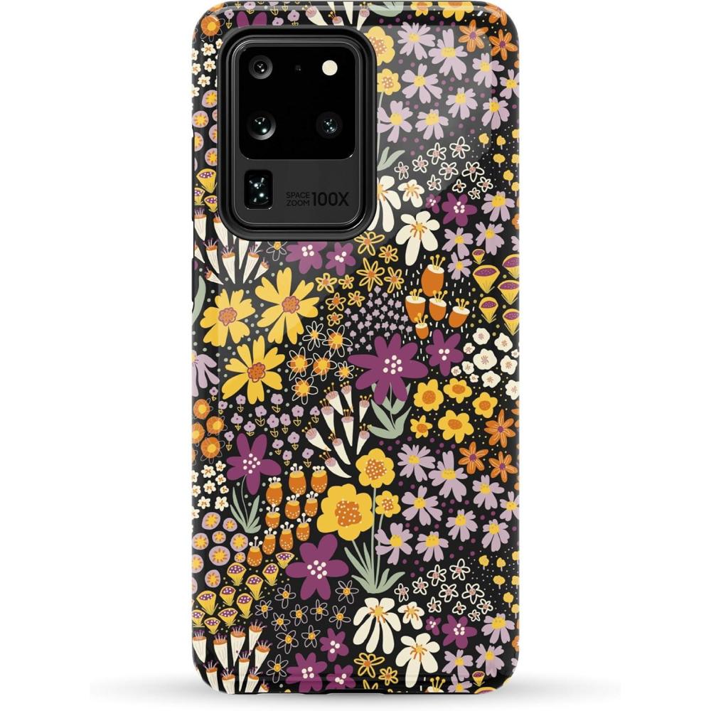 imageCasely Galaxy S20 Ultra Case  Romance Novel  Moody Floral  Essential Slim DualLayer Protective DesignFalling for You  Plum Floral