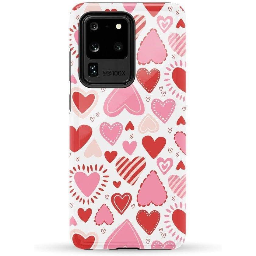 imageCasely Galaxy S20 Ultra Case  Romance Novel  Moody Floral  Essential Slim DualLayer Protective DesignLove Struck  Heart Stickers
