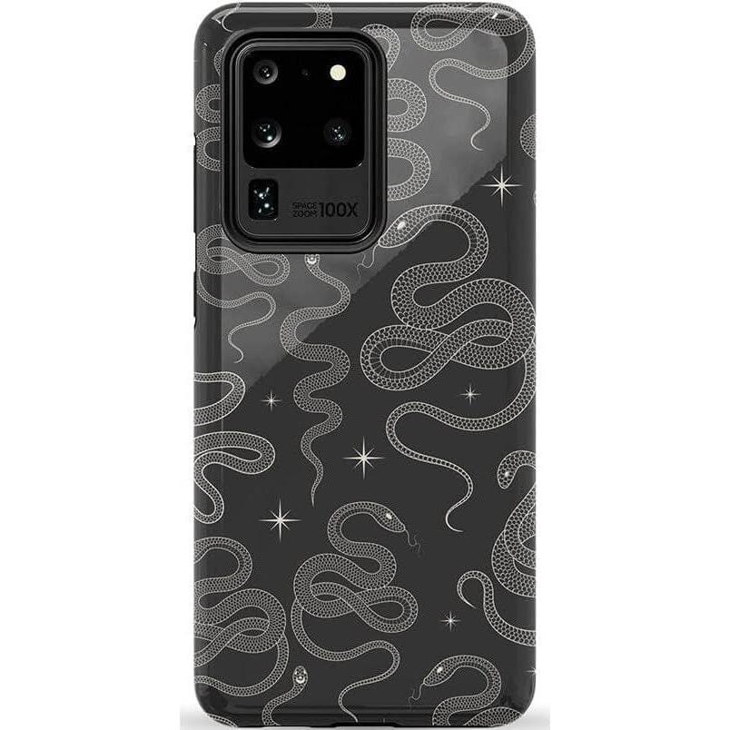 imageCasely Galaxy S20 Ultra Case  Romance Novel  Moody Floral  Essential Slim DualLayer Protective DesignWere Ready For It  Black Serpent