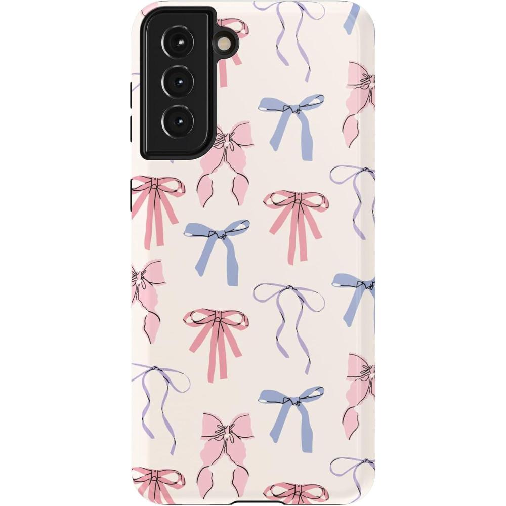 imageCasely Galaxy S21 Case  Current Mood  Cow PrintCoquette Girlie  Pastel Bows