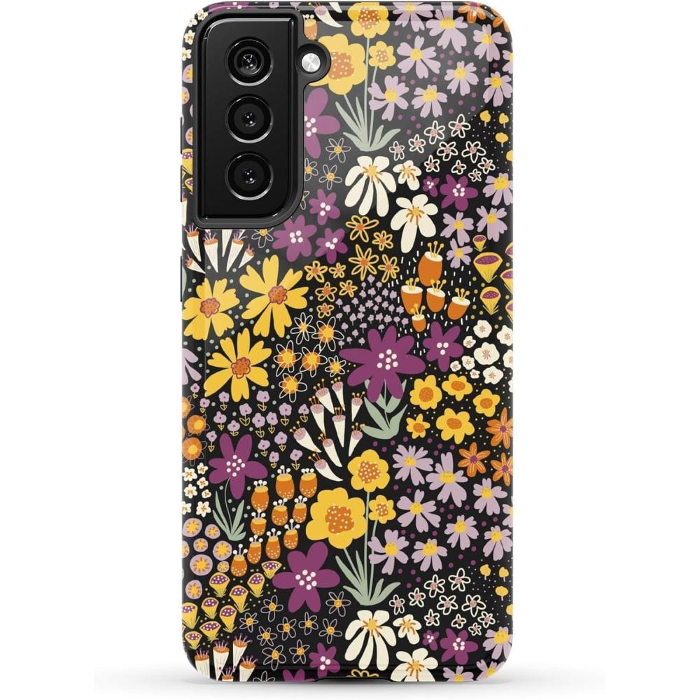 imageCasely Galaxy S21 Case  Current Mood  Cow PrintFalling for You  Plum Floral