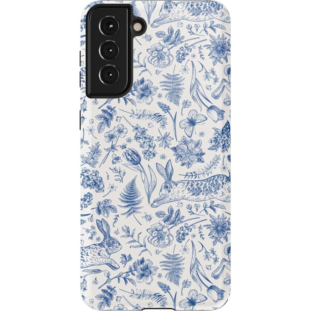 imageCasely Galaxy S21 Case  Current Mood  Cow PrintHop  Bloom  Bunny Toile