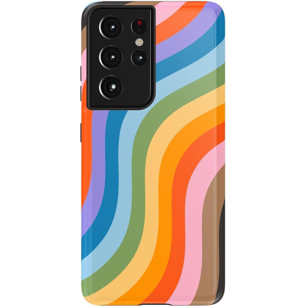 imageCasely Galaxy S21 Ultra Case  Amalfi Aperitivo  Dolce Vita  Essential Slim DualLayer Protective DesignLove for All  Rainbow Pride