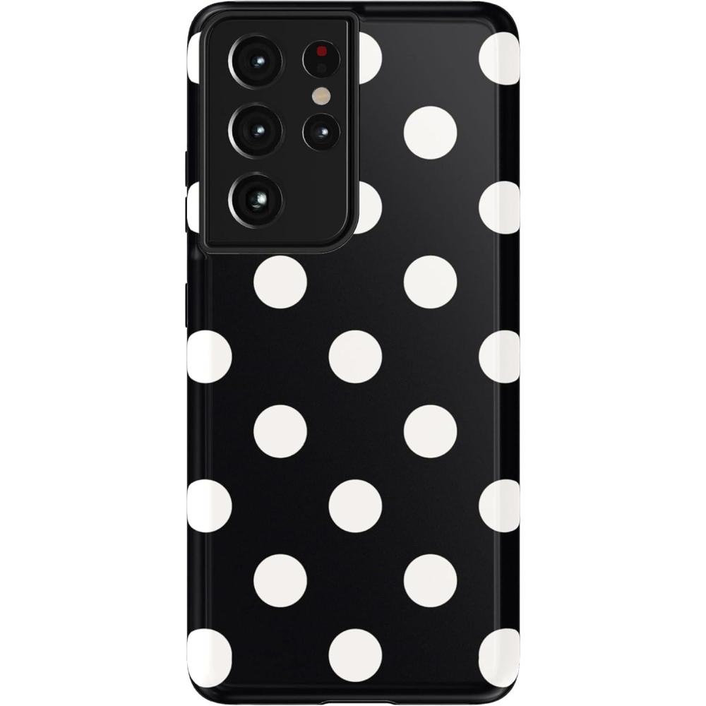 imageCasely Galaxy S21 Ultra Case  Amalfi Aperitivo  Dolce Vita  Essential Slim DualLayer Protective DesignPolka Dots  High Contrast Design