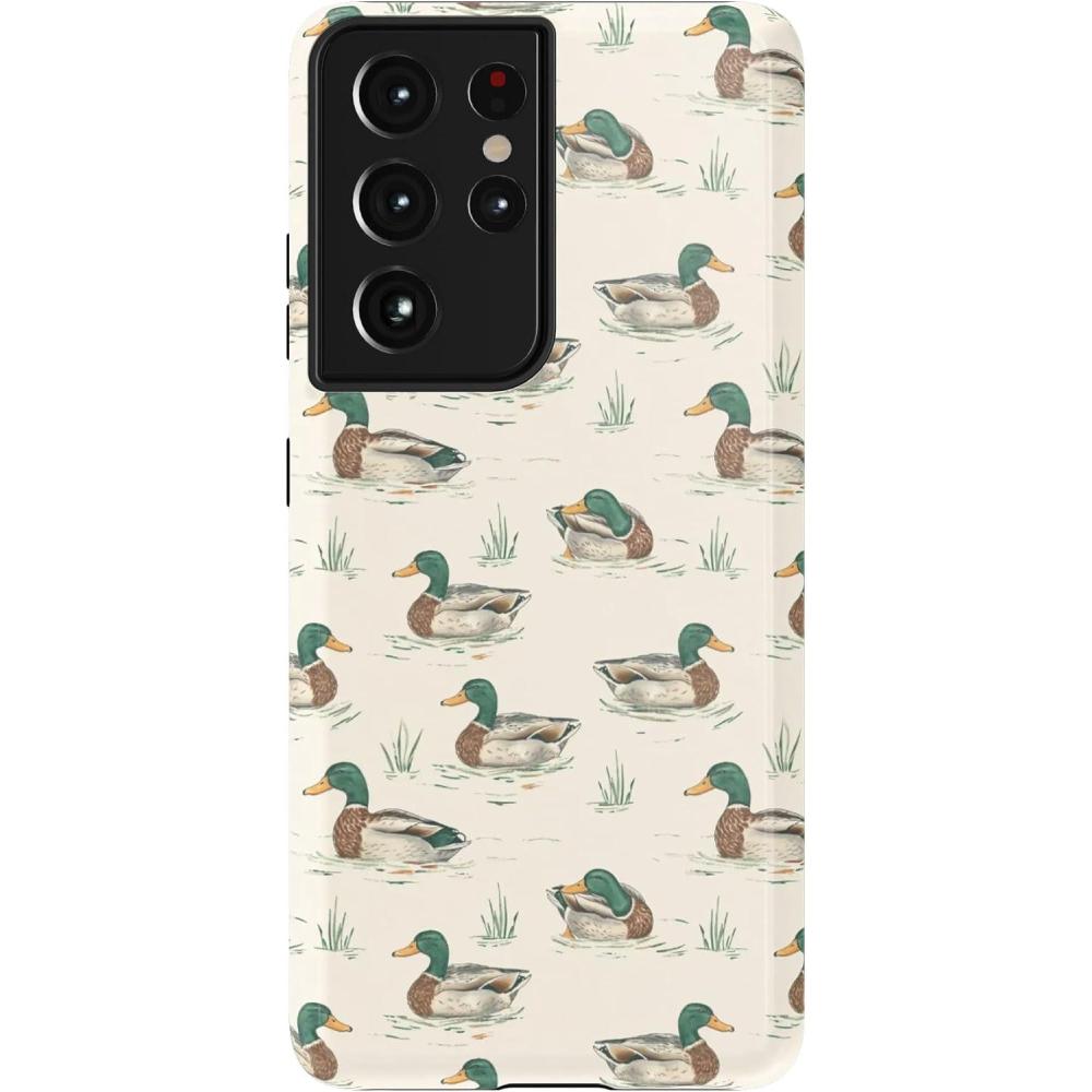 imageCasely Galaxy S21 Ultra Case  Amalfi Aperitivo  Dolce Vita  Essential Slim DualLayer Protective DesignThe Boyfriend Collection  Mallard  Co