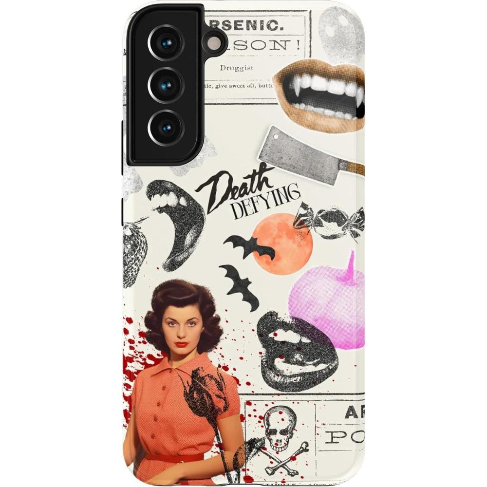 imageCasely Galaxy S22 Case  Lucky You  Shamrock  Essential Slim DualLayer Protective Case DesignIf You Dare  Horror Collage