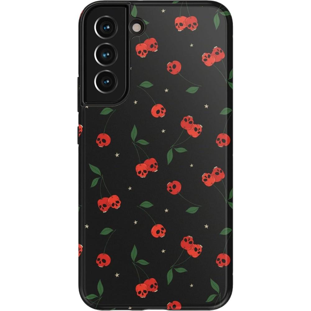 imageCasely Galaxy S22 Case  Lucky You  Shamrock  Essential Slim DualLayer Protective Case DesignSweet Revenge  Cherry Skulls